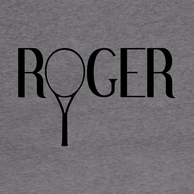 Roger Federer fan tennis racket by demockups